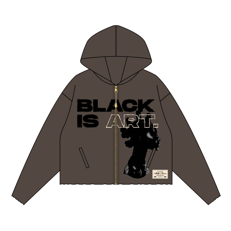 BLK is Art Zip Up | Brown