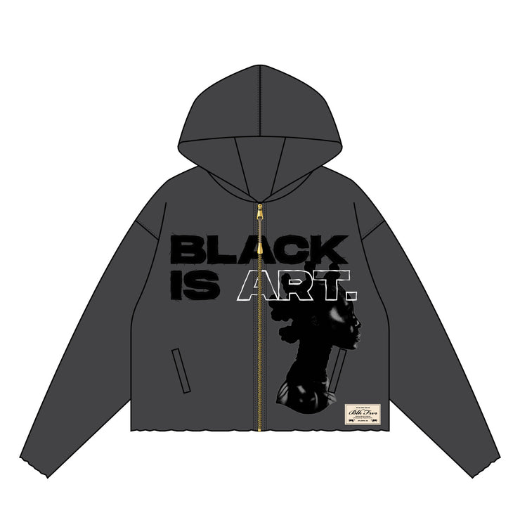 BLK is Art Zip Up | Gray